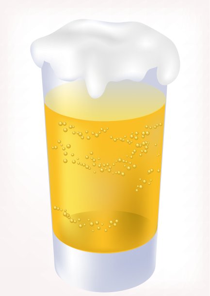 一杯啤酒，向量图片下载