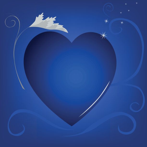 蓝心的背景图片下载