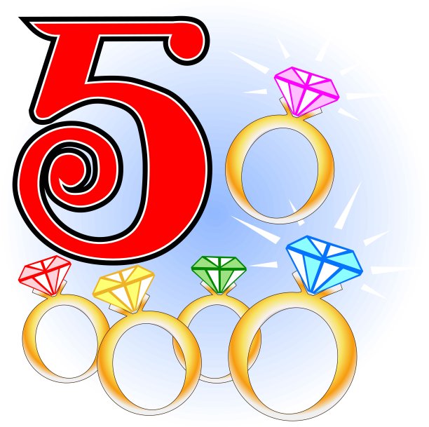 圣诞节的第五天图片下载