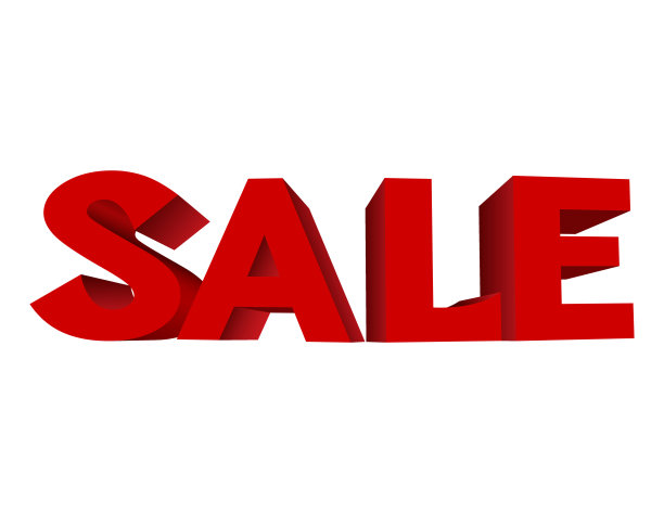 红色文本出售图片下载