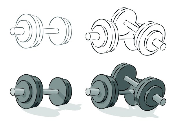 向量的简单哑铃图片下载