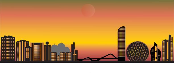 阿布扎比的天际线图片下载