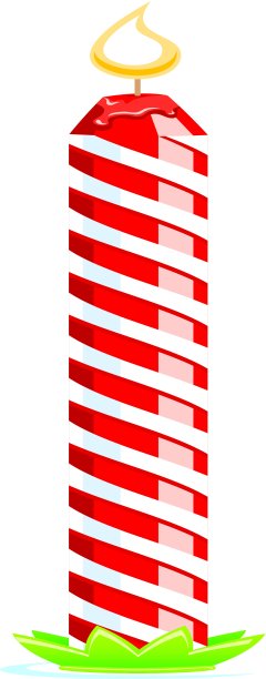 条纹的蜡烛图片下载