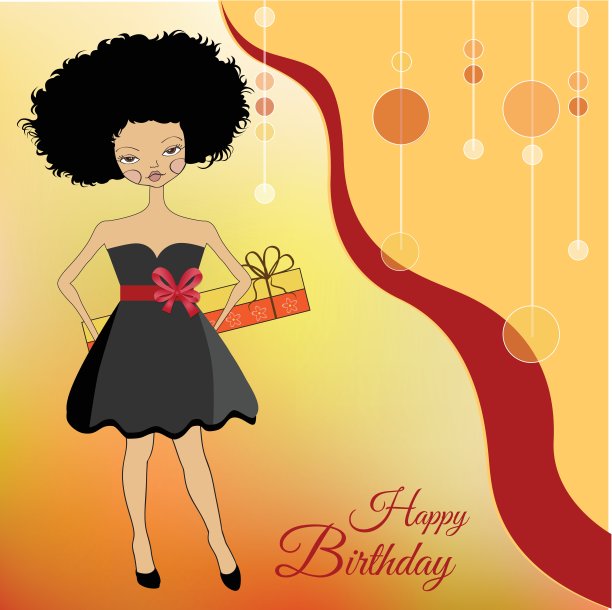 拿着礼盒的漂亮年轻女人图片下载