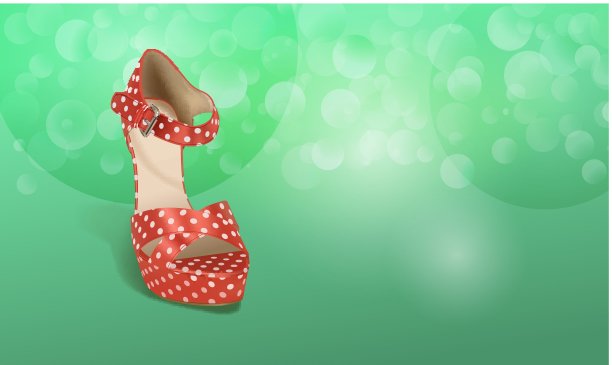 橙色的鞋子图片下载