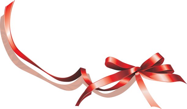 红色礼物弓图片下载