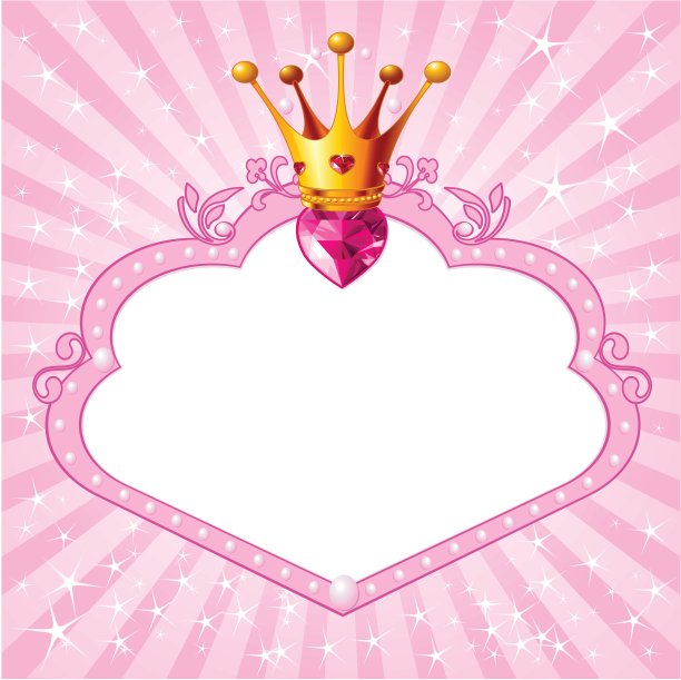 粉色公主框架图片下载