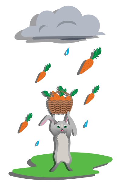 雨的兔子图片下载