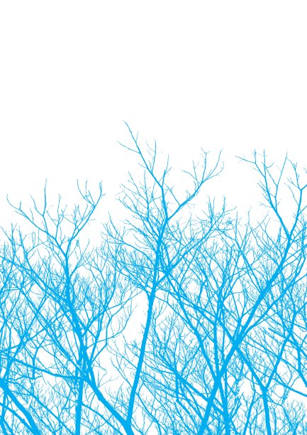 树的细枝向量图片下载