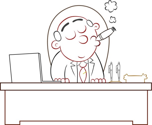 老板抽雪茄图片下载