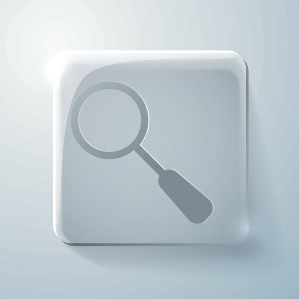 玻璃方图标。放大镜搜索图片下载