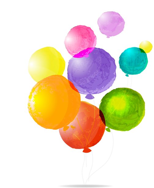 彩色的气球图片下载