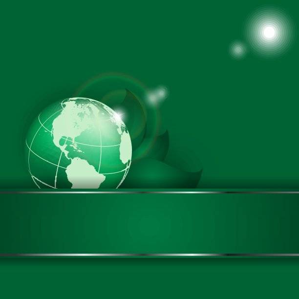 植物环境载体框架与地球仪图片下载