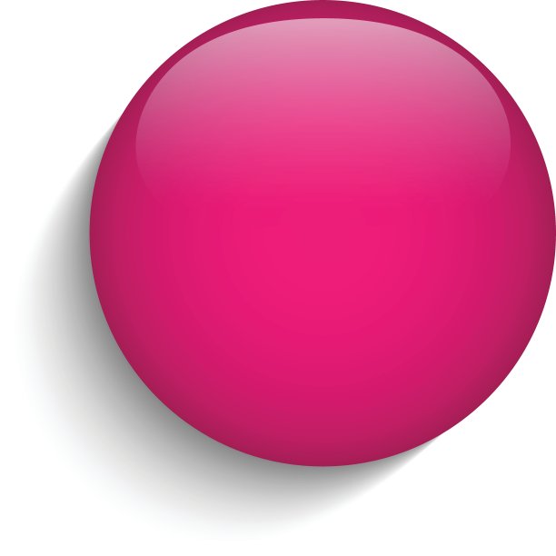 粉色玻璃圈按钮图标图片下载