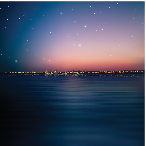 抽象的背景与城市剪影图片下载