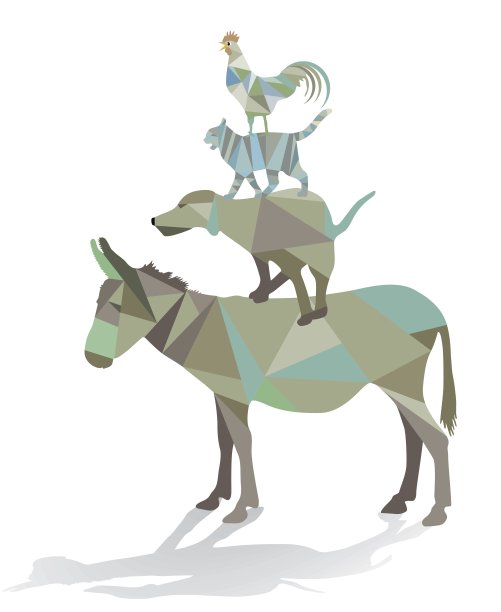 不莱梅镇音乐家图片下载