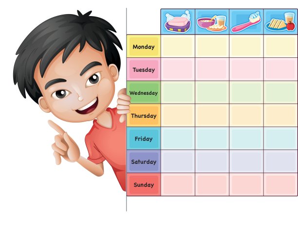 一个男孩和一张桌子图片下载