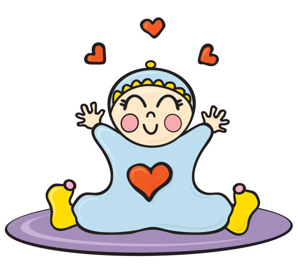 婴儿在地毯上图片下载