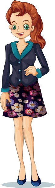 一个微笑的女商人图片下载