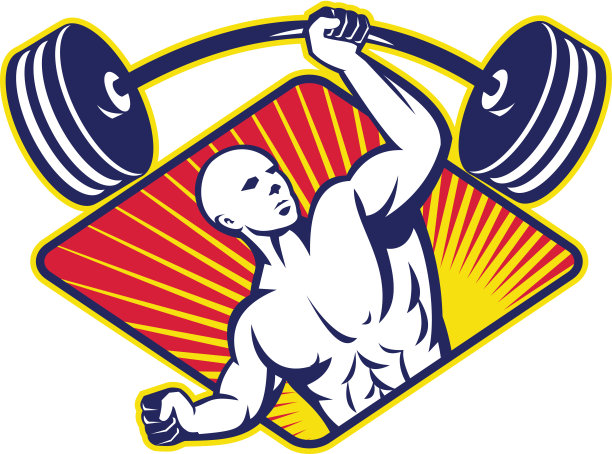 举重运动员，健美运动员，举杠铃图片下载