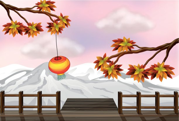 雪山的景色图片下载