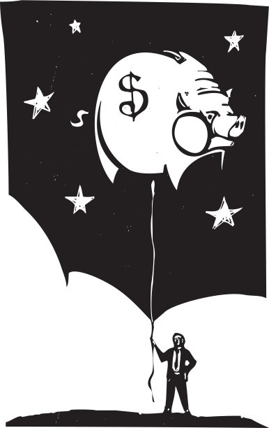 银行的气球图片下载