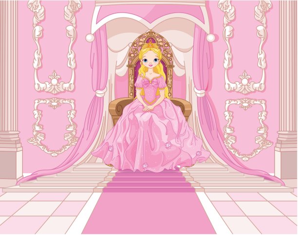 王位上的公主图片下载