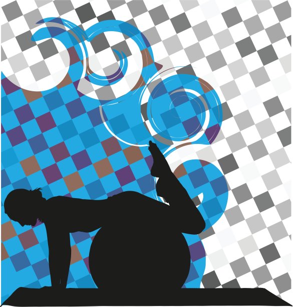 瑜伽插图图片下载