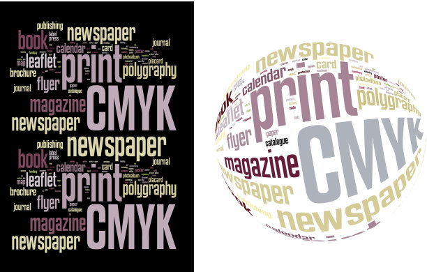 印刷字云图片下载