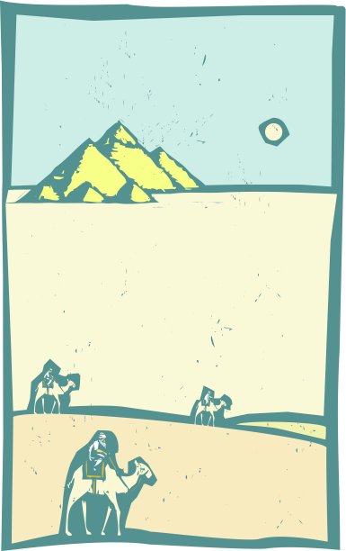 骆驼在沙漠图片下载