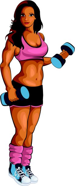 体育运动的女孩图片下载