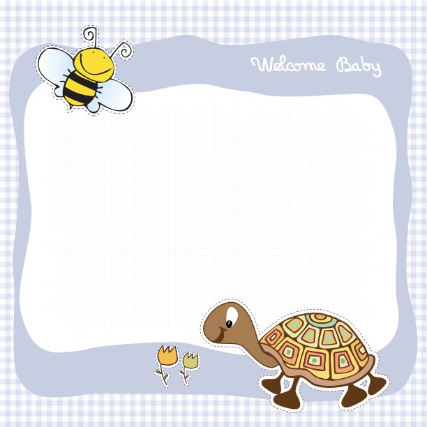 婴儿宣布卡图片下载