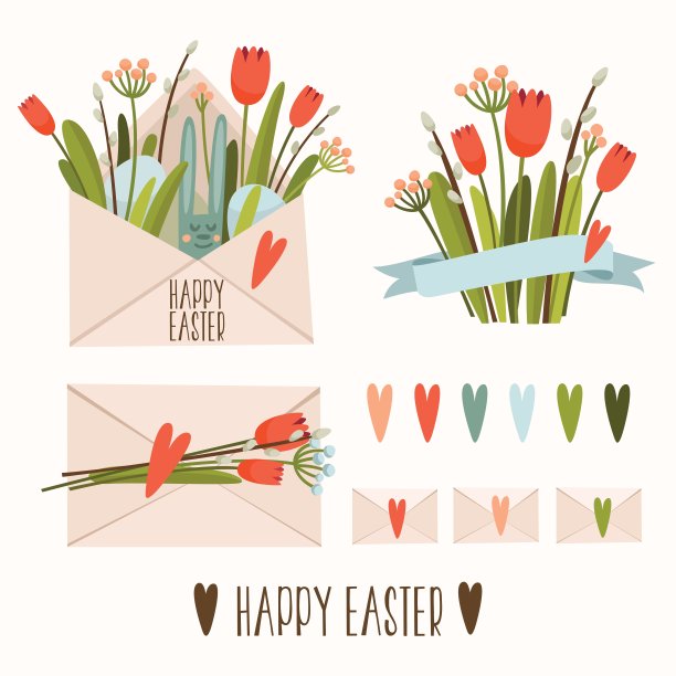 复活节装饰套装图片下载