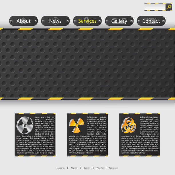 网站模板设计与建设元素图片下载