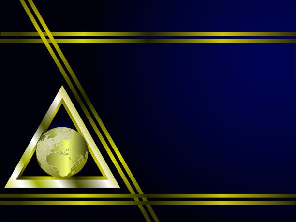 一张深蓝色和金色的名片图片下载