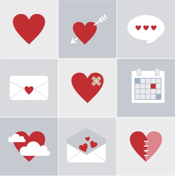 爱邮件图标图片下载