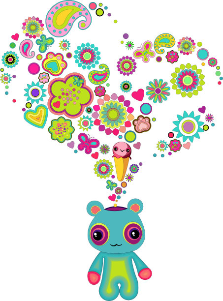 蓝色熊猫图片下载