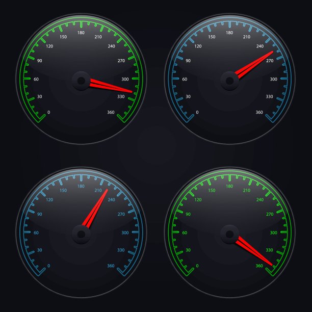 矢量速度表。Eps10图片下载