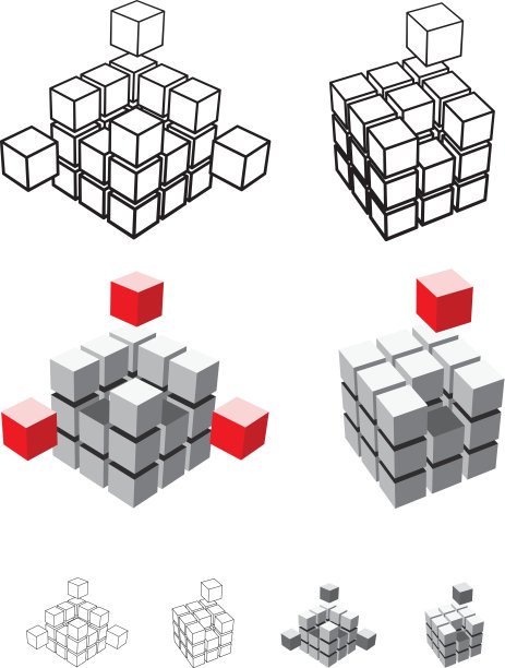 立方体插图图片下载