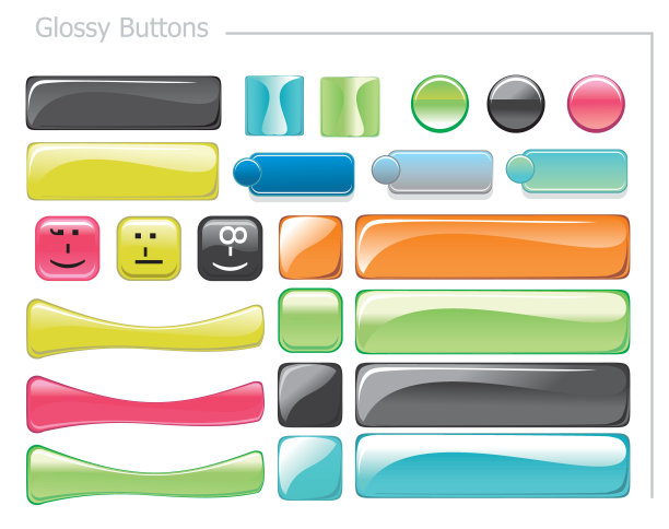 矢量集光滑的网页图标图片下载