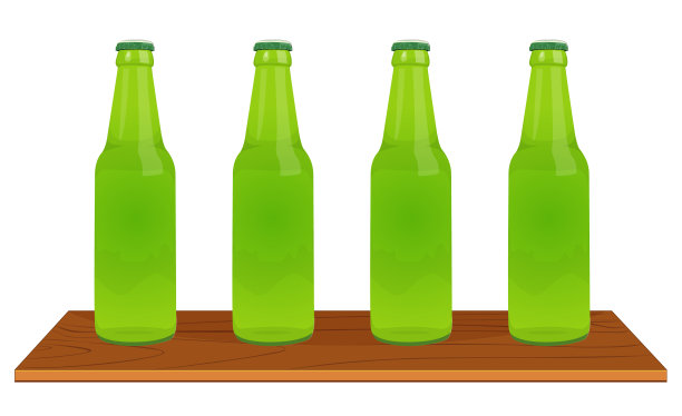 绿色的瓶子图片下载