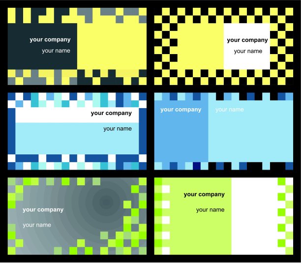 六个名片图片下载