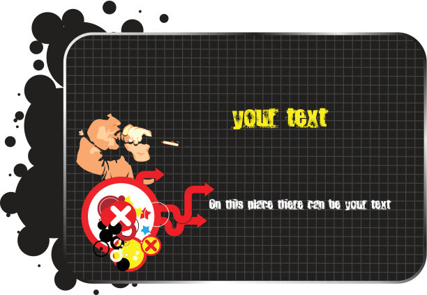 音乐主题上的装饰作品图片下载