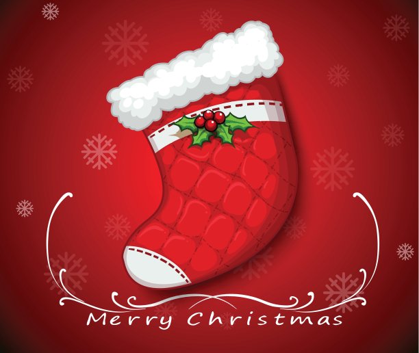 一个圣诞袜图片下载