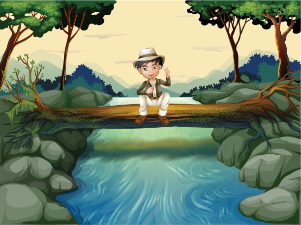 一个男孩坐在后备箱里图片下载