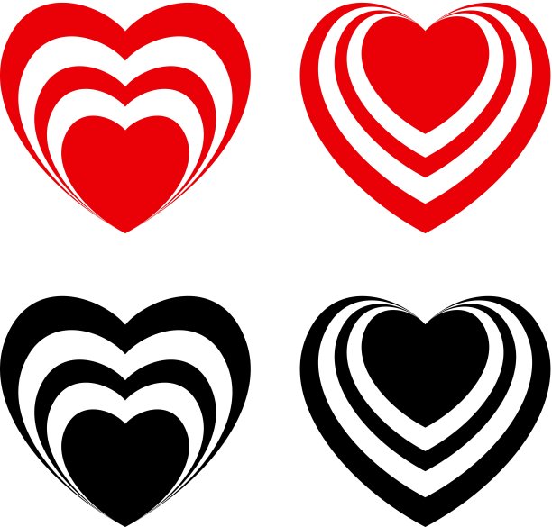 抽象情人节心图片下载