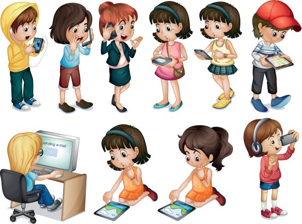 年轻女性的不同活动图片下载