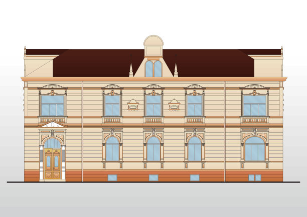 房子向量背景图片下载