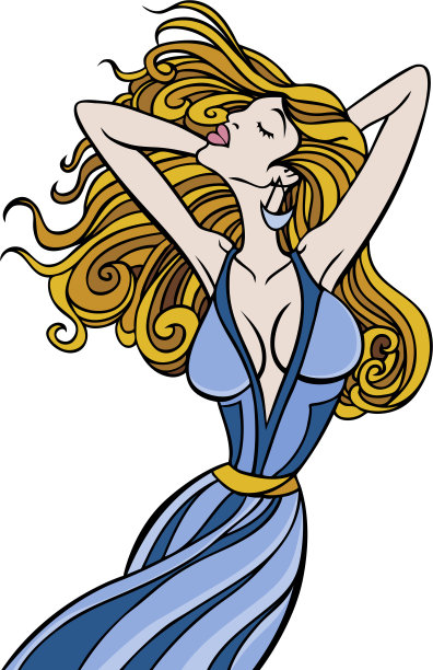 飘逸的头发的女人图片下载