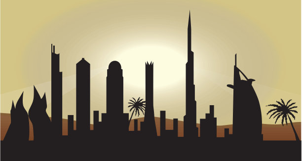 迪拜天际线图片下载